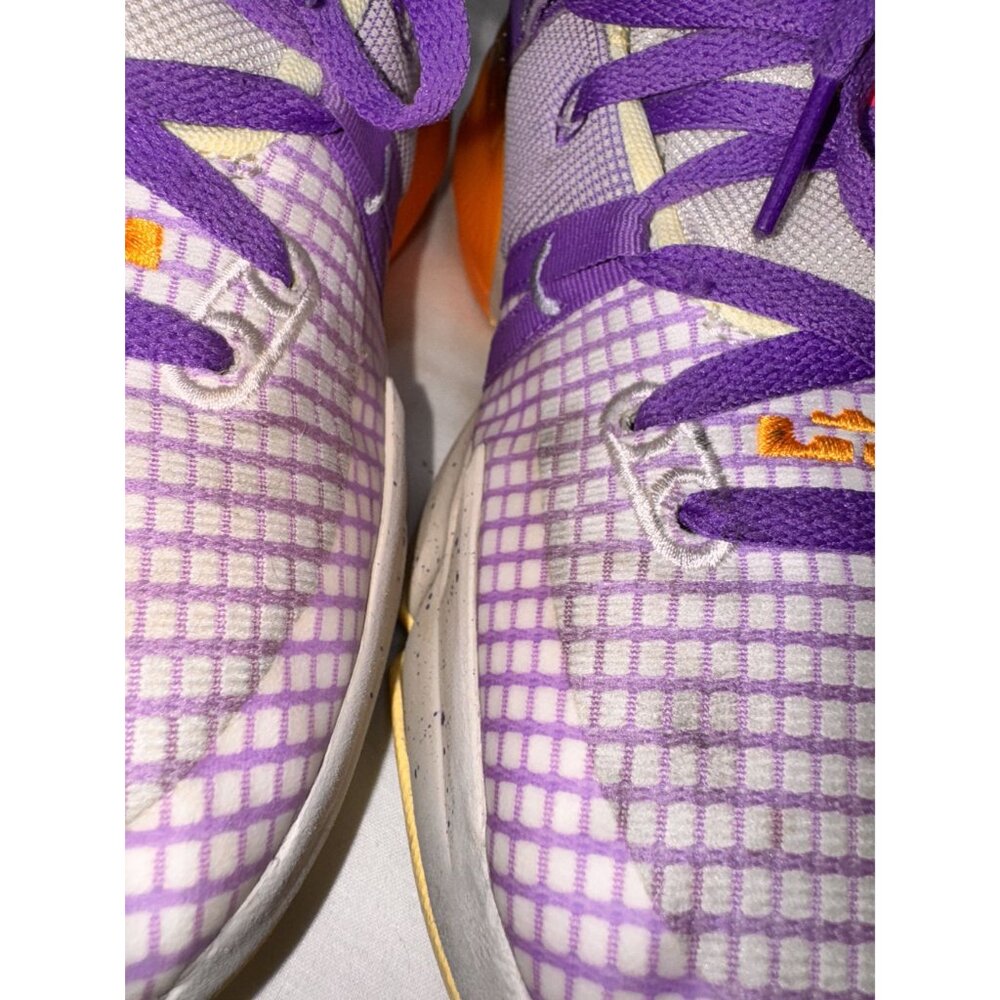 Nike Womens Athletic Shoes Size 5.5Y US Purple/Orange Lace-Up Lightweight Design - Picture 5 of 10